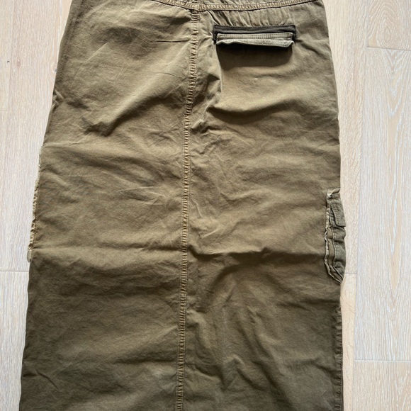 Brownish Green BDG long Cargo Skirt - Picture 6 of 6